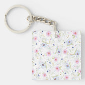 Porte-clés Joli motif floral (Devant)