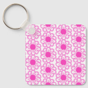 Porte-clés Joli motif floral de fond
