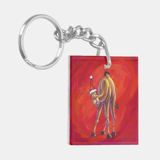 Porte-clés Joli Noël Camel En Rouge (Devant gauche)