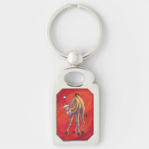 Porte-clés Joli Noël Camel En Rouge