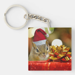 Porte-clés Joli Noël Chipmunk
