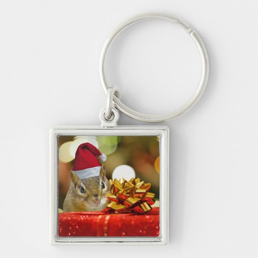 Porte-clés Joli Noël Chipmunk (Devant)