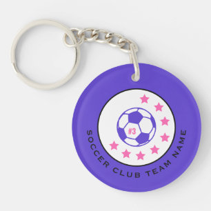 Porte-clés Joli numéro de nom de maillot de football personna