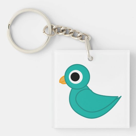 Porte-clés Joli oiseau bleu (Devant)