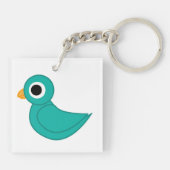 Porte-clés Joli oiseau bleu (Dos)