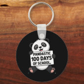 Porte-clés Joli panda 100 jours à l'école (Recto)