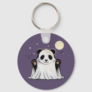 Porte-clés Joli Panda Fantôme sous la Lune