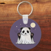 Porte-clés Joli Panda Fantôme sous la Lune (Recto)