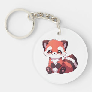 Porte-clés  joli panda roux