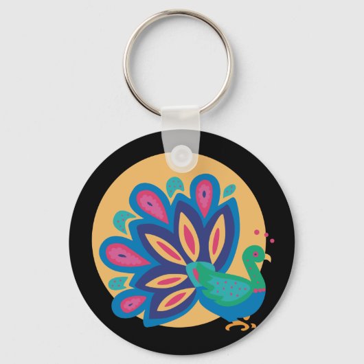 Porte-clés Joli Peacock One (Recto)