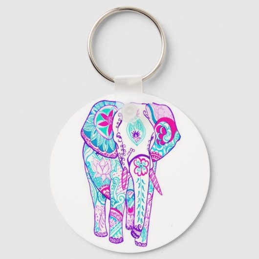 Porte-clés Joli petit bel éléphant (Recto)