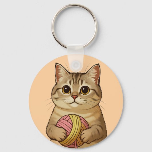 Porte-clés Joli petit chat Kitty (Recto)