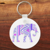 Porte-clés Joli petit éléphant pourpre (Recto)