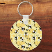 Porte-clés Joli petit motif abeilles (Recto)