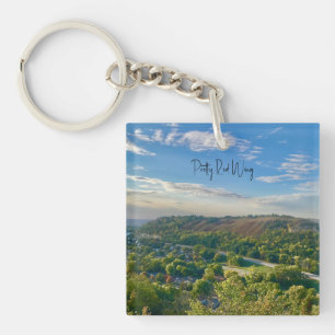 Porte-clés Joli Porte - clé acrylique à aile rouge