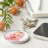 Porte-clés Joli porte - clé de photo de bébé (Côté)