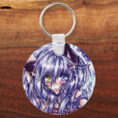 Porte-clés Joli Porte - clé fille de chat (Recto)