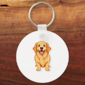Porte-clés Joli Porte - clé Golden Retriever (Recto)