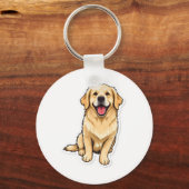 Porte-clés Joli Porte - clé Golden Retriever (Recto)