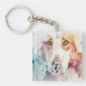 Porte-clés Joli portrait de chien (Devant)
