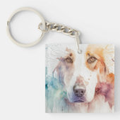 Porte-clés Joli portrait de chien (Devant)