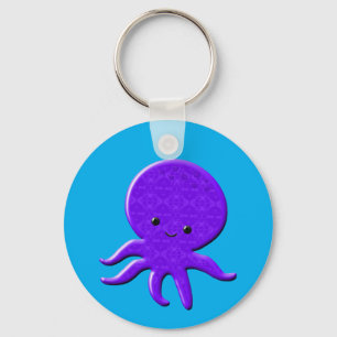 Porte-clés Joli Poulpe Violet