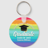 Porte-clés Joli Rainbow Graduate Custom Graduate Cadeau (Verso)