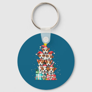 Porte-clés Joli Rat Terrier Le Chien Arbre de Noël Xmas