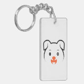 Porte-clés Joli rose (Devant gauche)