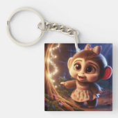 Porte-clés Joli singe en robe (Devant)
