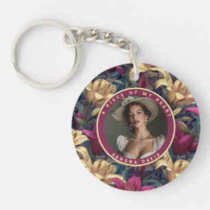 Porte-clés Joli souvenir Lilies personnalisées