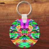 Porte-clés Joli symétrique symétrique abstrait néon trial iPa (Recto)