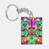 Porte-clés Joli symétrique symétrique abstrait néon trial iPa (Devant gauche)