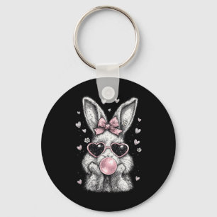 Porte-clés Joli T-Shirt de Lapin de Pâques pour Femmes Lapin