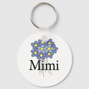 Porte-clés Joli T-shirt Fleur Bleue Mimi