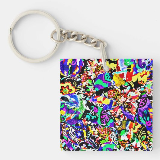 Porte-clés Joli tableau abstrait peint coque d'air iPad (Devant)