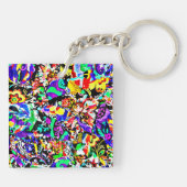 Porte-clés Joli tableau abstrait peint coque d'air iPad (Dos)