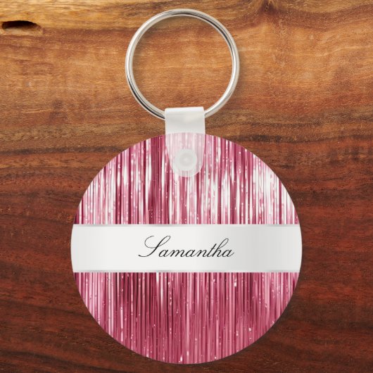 Porte-clés Joli Tinsel De Glam Rose (Recto)