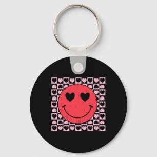 Porte-clés Joli Valentines Jour Smile Coeur Visage Pour Ados