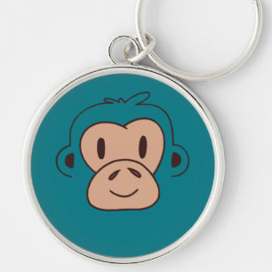 Porte-clés Joli visage de singe de bébé