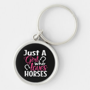 Porte-clés Jolie amoureuse de cheval Cowgirl Ferme Country Ca