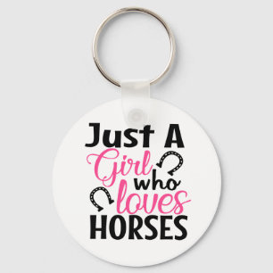 Porte-clés Jolie amoureuse de cheval Cowgirl Ferme Country Ca