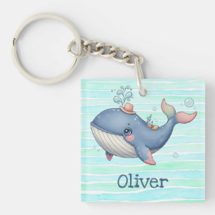 Porte-clés Jolie Baleine Peu Originale