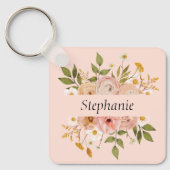 Porte-clés Jolie bohème nom fleuri mère jour (Recto)