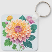 Porte-clés Jolie Dahlia (Dos)