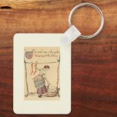 Porte-clés Jolie Dame Vintage (Verso)