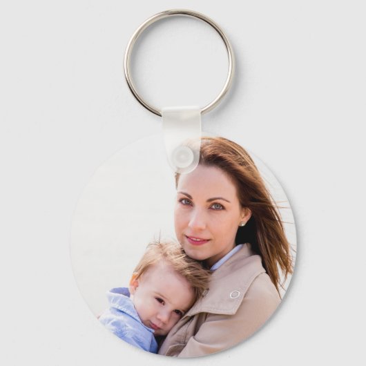 Porte-clés Jolie Fille Florale Fille Aimée Citation Photo (Verso)