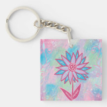 Jolie fleur pastel dessinée à la main