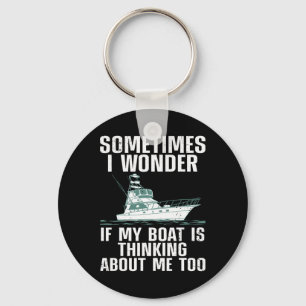 Porte-clés Jolie illustration de bateau pour hommes femmes ca