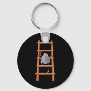 Porte-clés Jolie illustration d'escalade pour hommes et femme